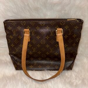 Authentic Louis Vuitton Cabas Piano Tote Shoulder Bag